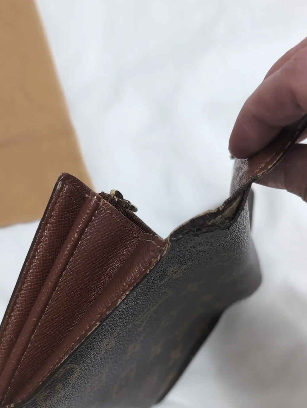 Louis Vuitton Vintage Sarah Portefeuille Long Wallet Dustbag & Box Monogram